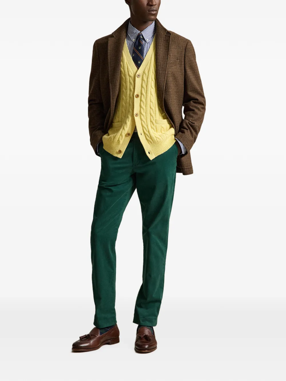 Polo Ralph Lauren Jarrett slim-fit satijnen broek Groen
