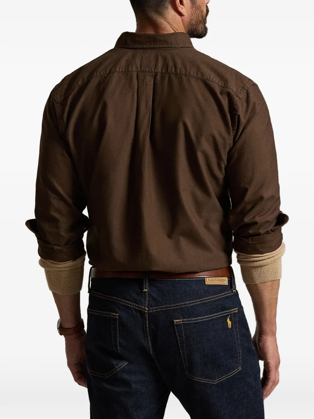 Polo Ralph Lauren Oxford overhemd Bruin