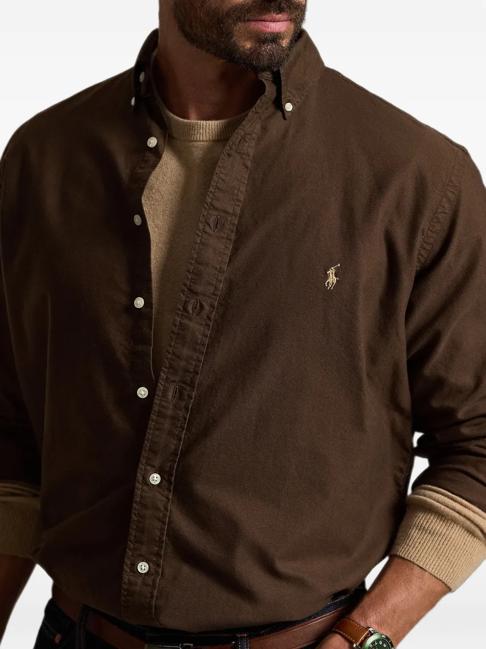 Polo Ralph Lauren Oxford overhemd Bruin