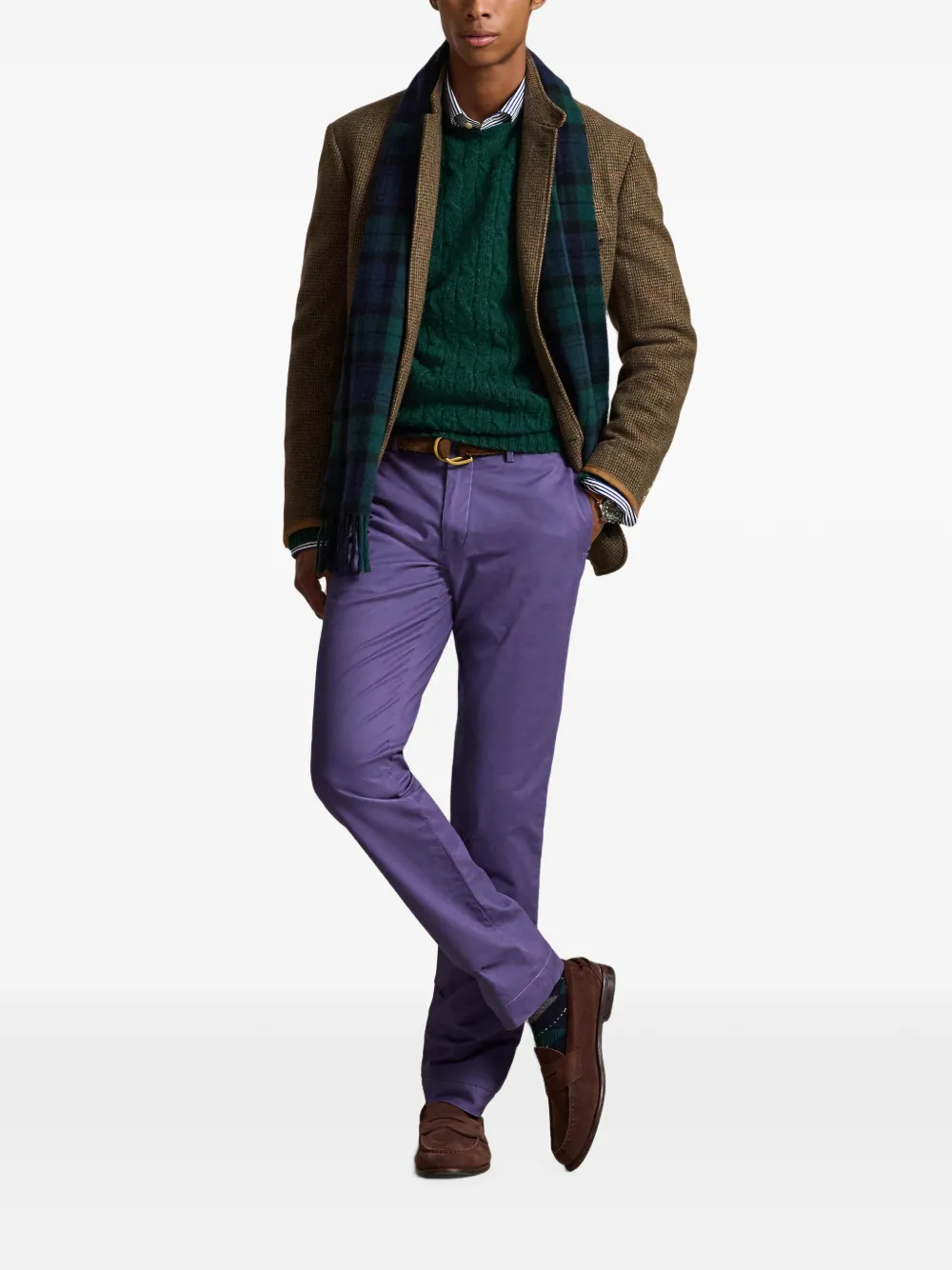 Polo Ralph Lauren Greenwich Slim Fit stretch chino Paars