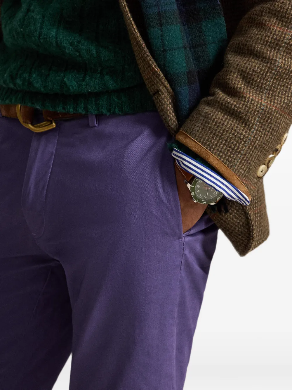 Polo Ralph Lauren Greenwich Slim Fit stretch chino Paars