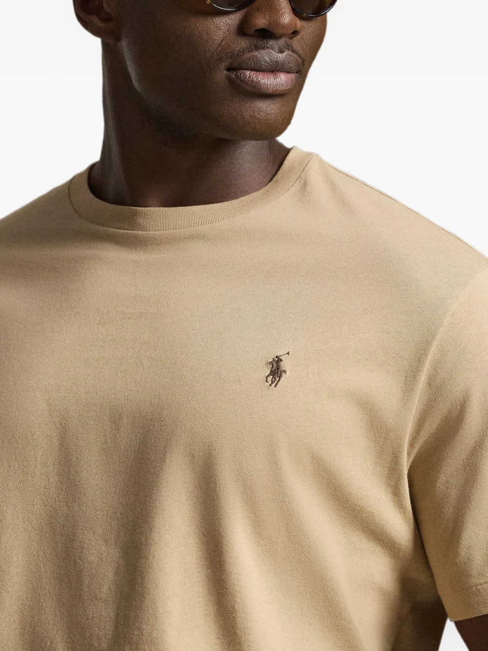 Polo Ralph Lauren T-shirt met geborduurd logo Bruin