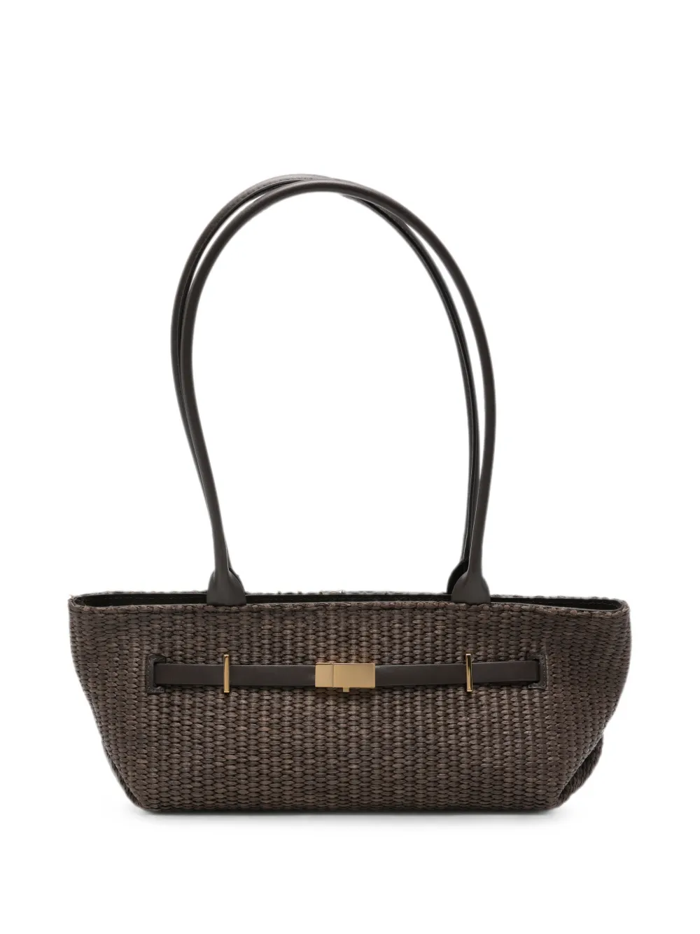 DeMellier New York belt-detail shoulder bag - Marrone