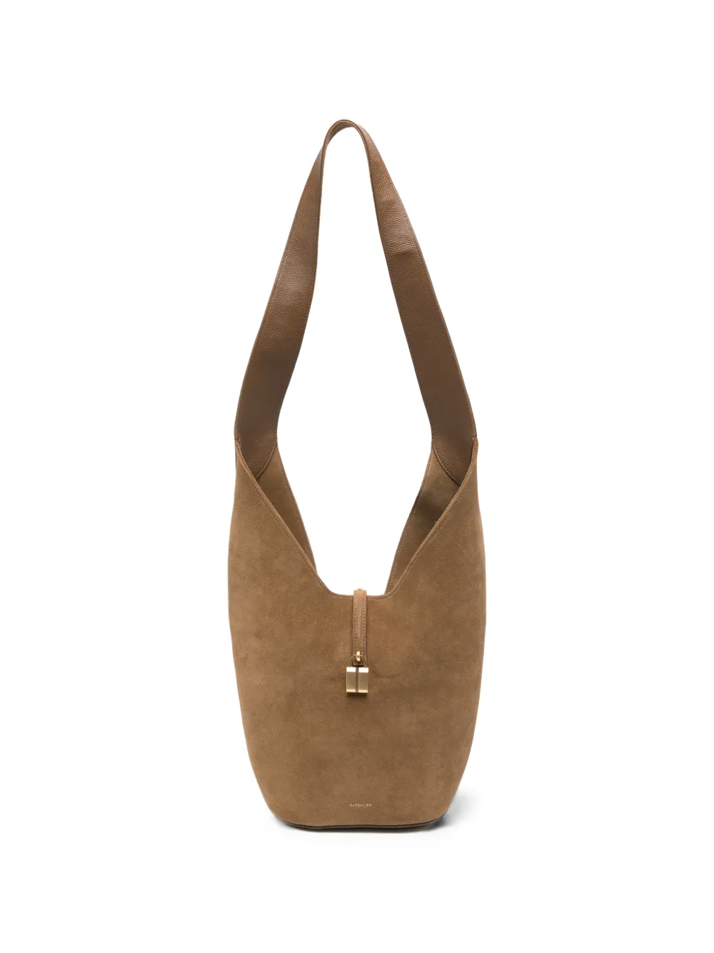 DeMellier Siena padlock-detail leather shoulder bag - Toni neutri