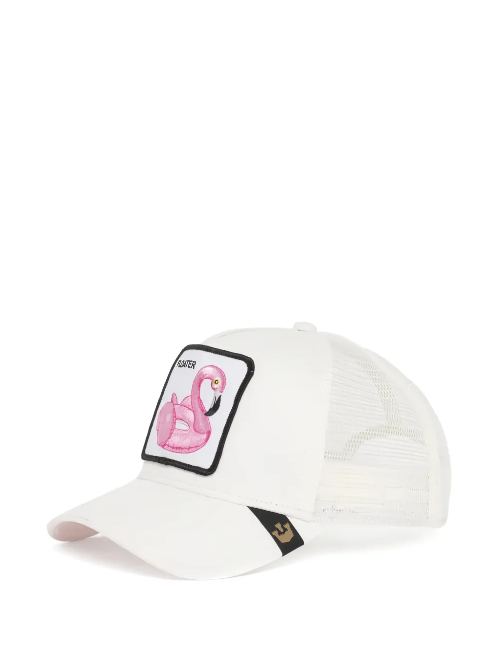 GOORIN BROS patch-detail mesh-panel trucker hat - Bianco