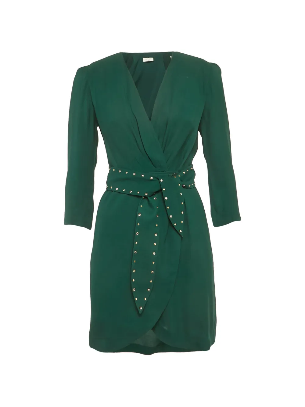 SANDRO long-sleeve mini dress - Verde