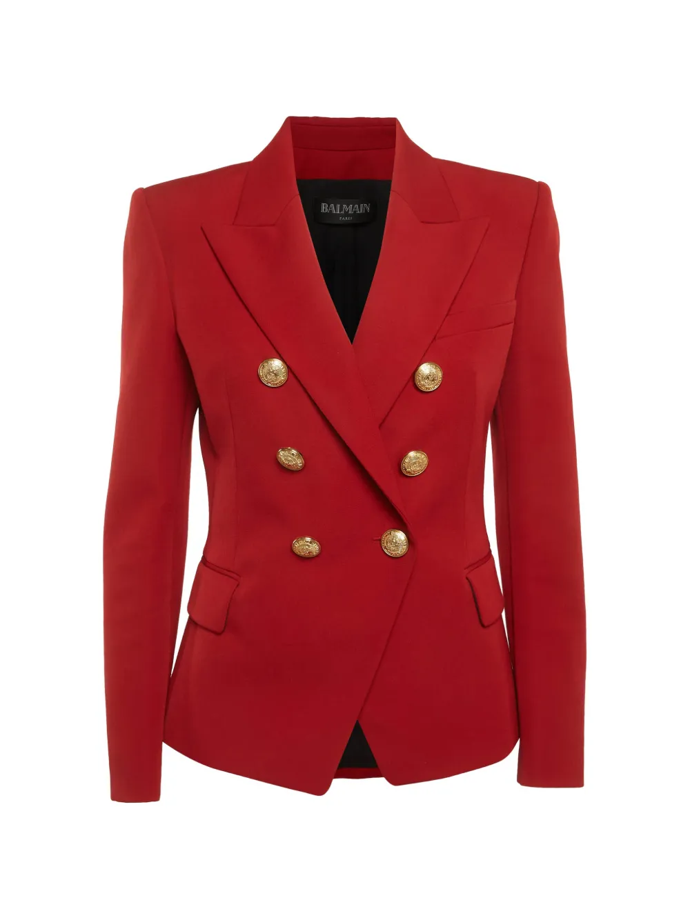 Balmain Pre-Owned wool double-breasted blazer - Rosso