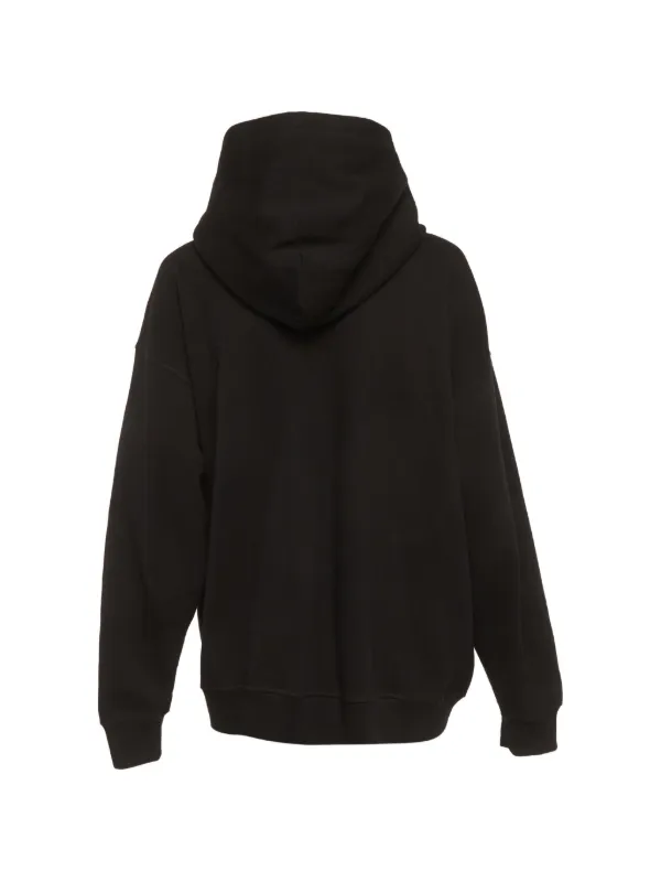 GANNI zip-up Hoodie | Black | FARFETCH AO