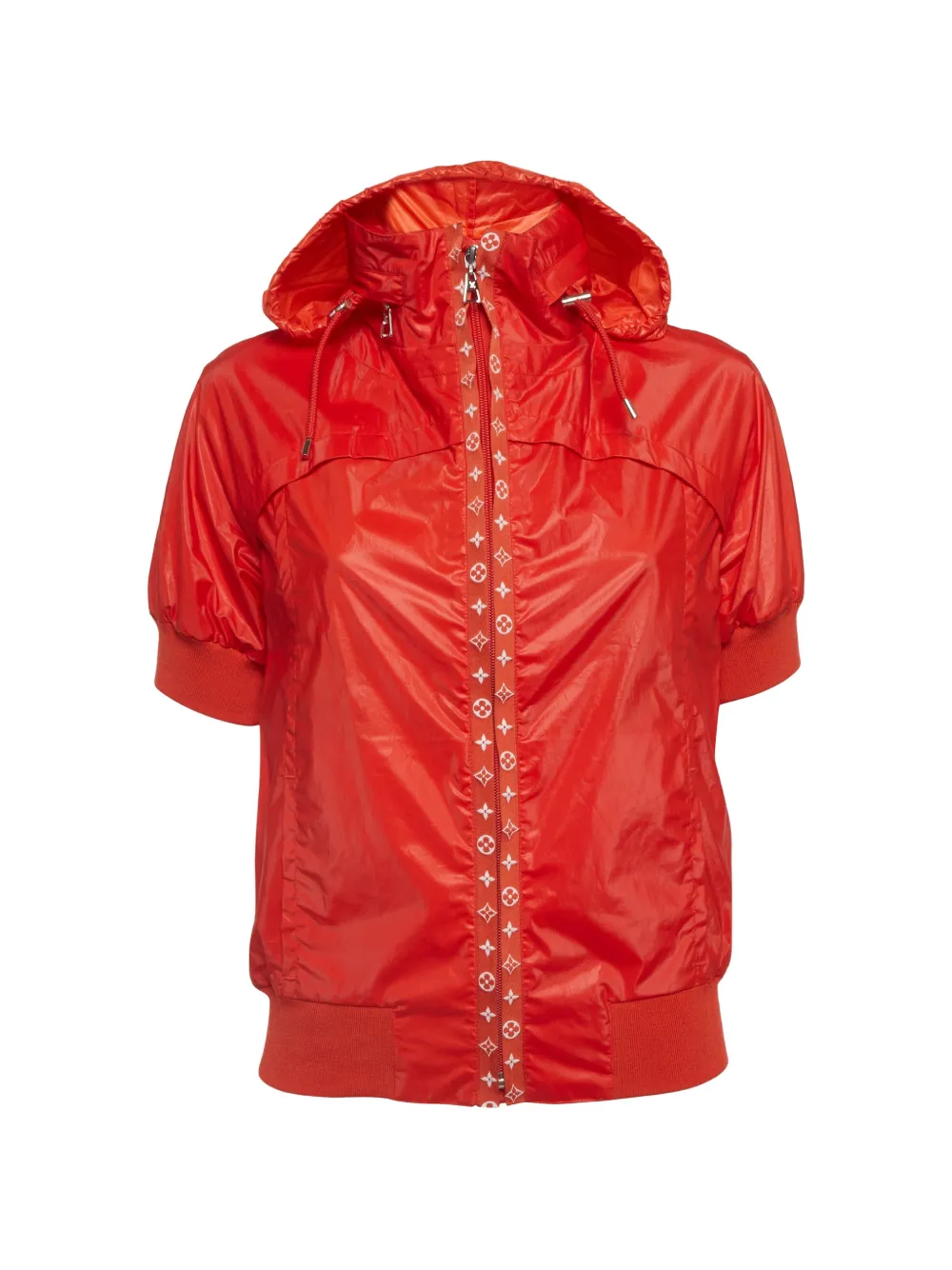Louis Vuitton Pre-Owned Monogram trim hooded jacket - Rosso
