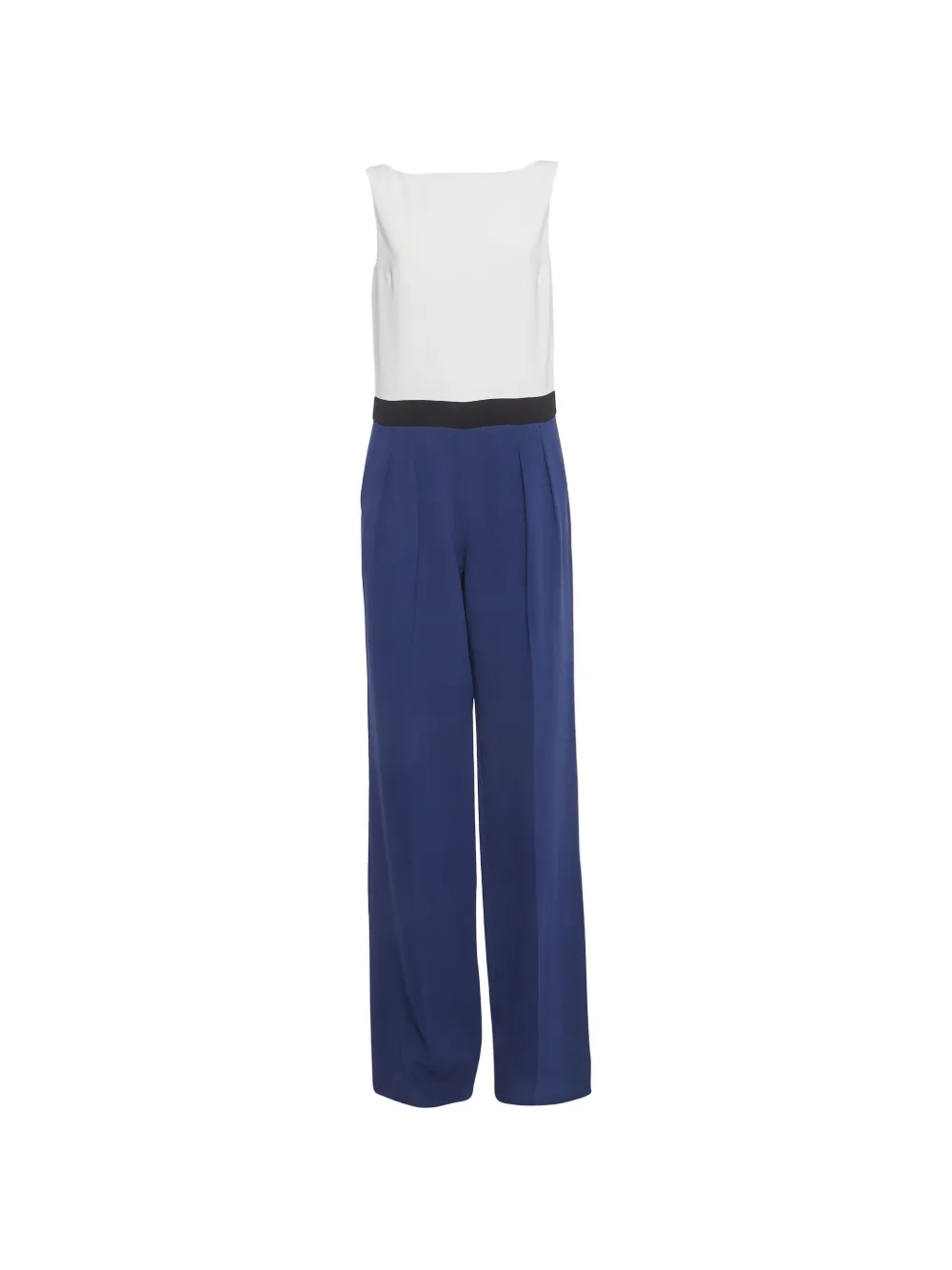 Pre-owned Max Mara Judy Colour-block Jumpsuit In Blue
