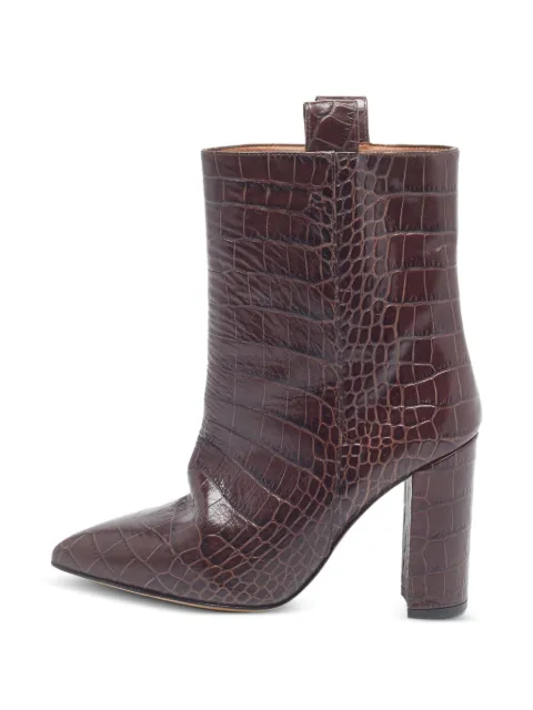 Paris Texas bottines à effet peau de crocodile