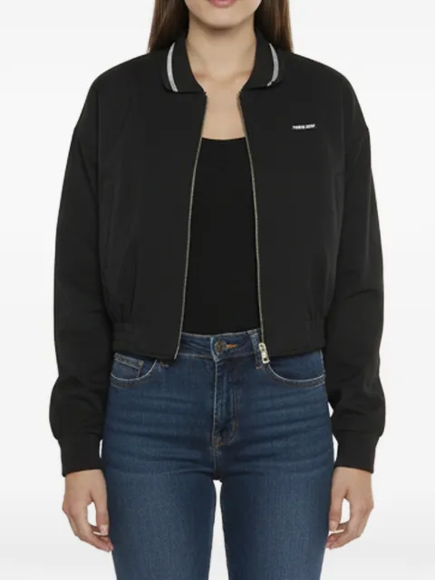 Miu Miu Pre-Owned logo-patch blouson jacket