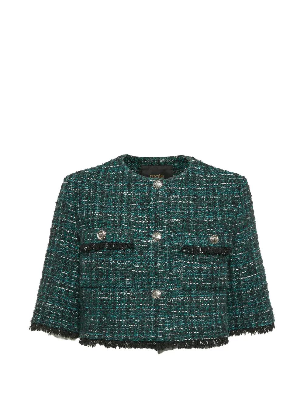 Maje chest-pockets jacket - Verde