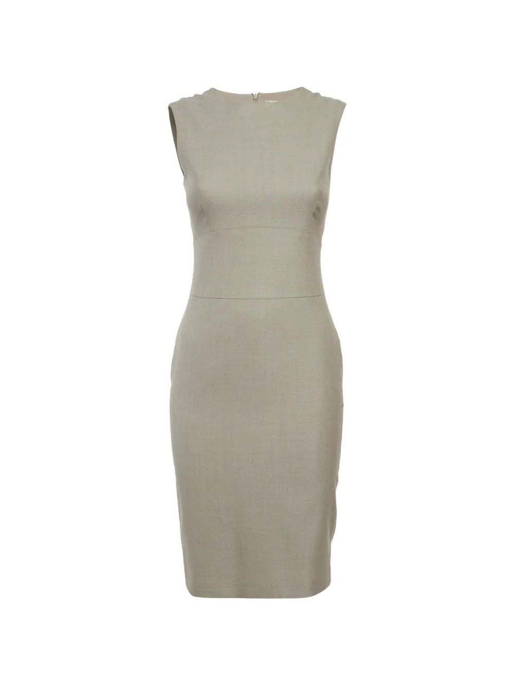 Pre-owned Max Mara Sleeveless Mini Dress In Gray
