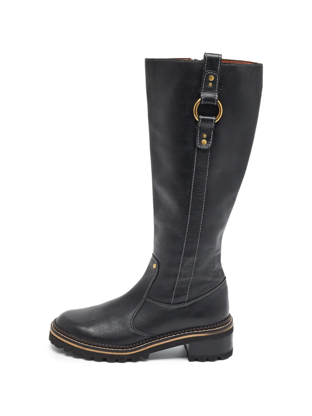 See by Chloé buckle-detail leather boots - Nero