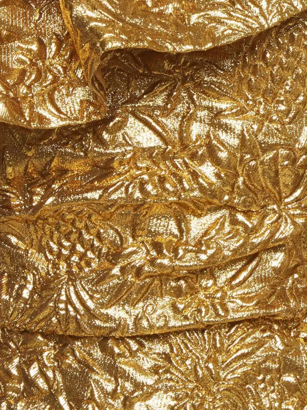 dundas gold dress Dundas Sequin Embroidered Gown in Gold