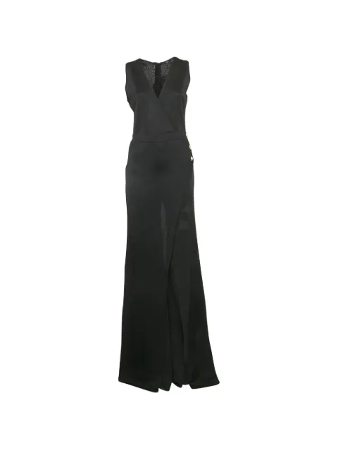 Balmain Pre-Owned wrap-effect jumpsuit