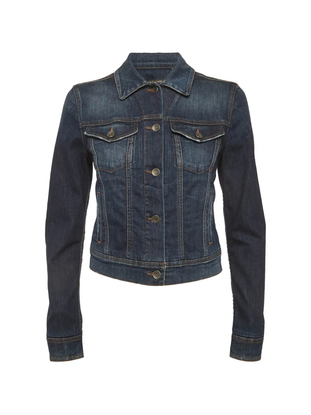 Dolce & Gabbana Pre-Owned faded denim jacket - Blu