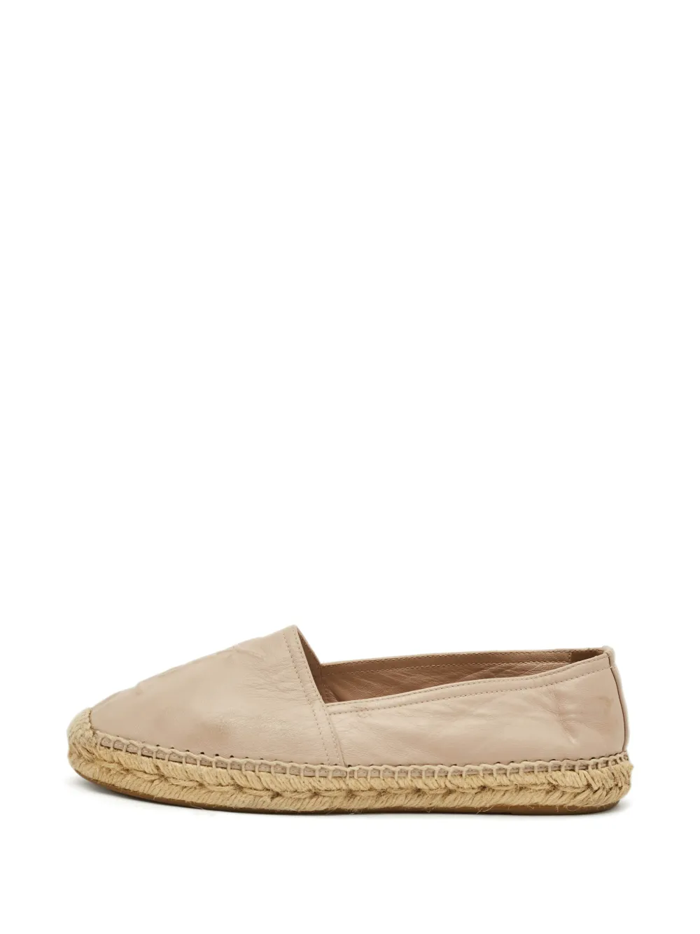 Saint Laurent Pre-Owned Cassandra espadrilles - Nude