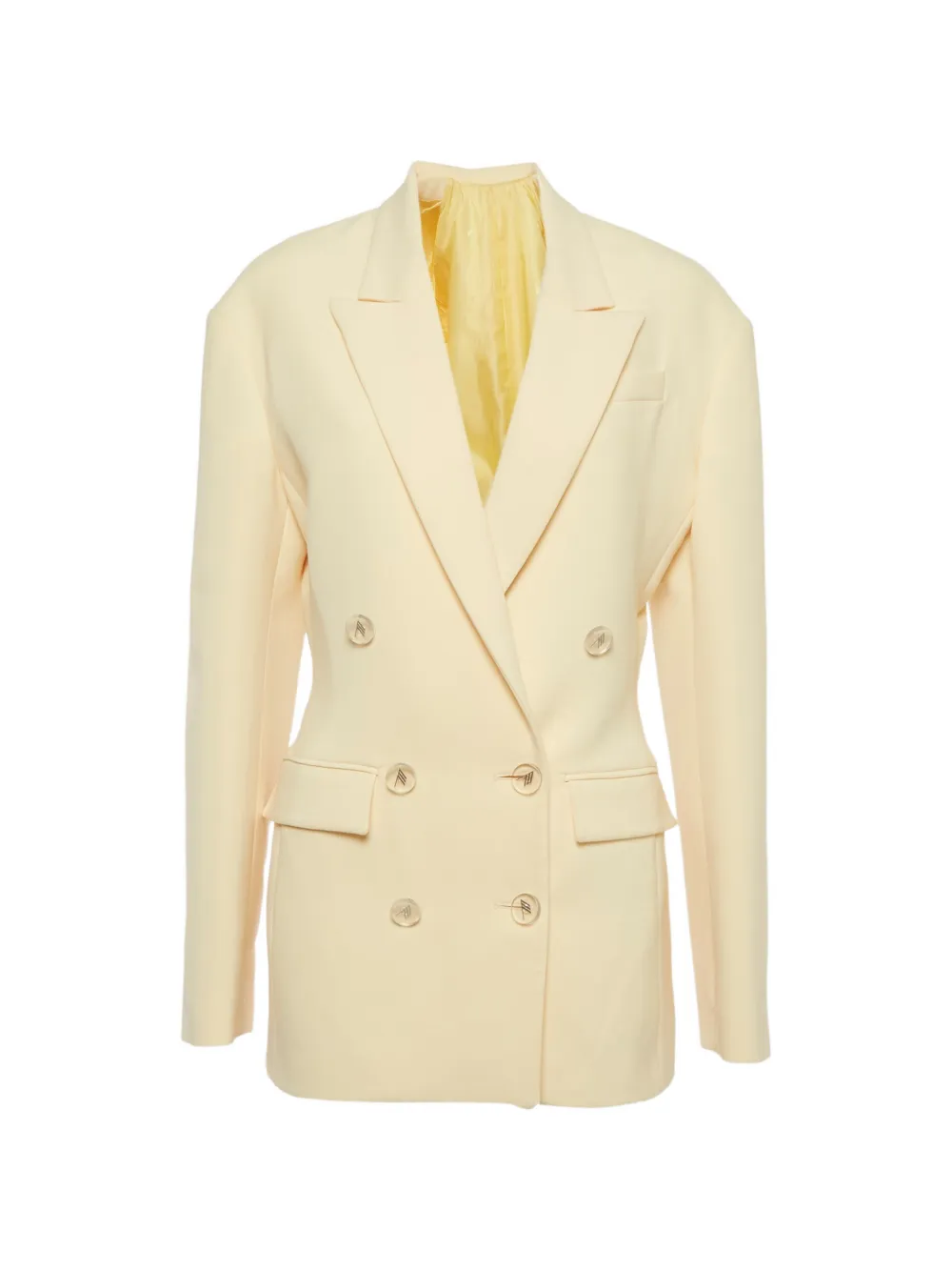 The Attico April double-breasted blazer - Toni neutri