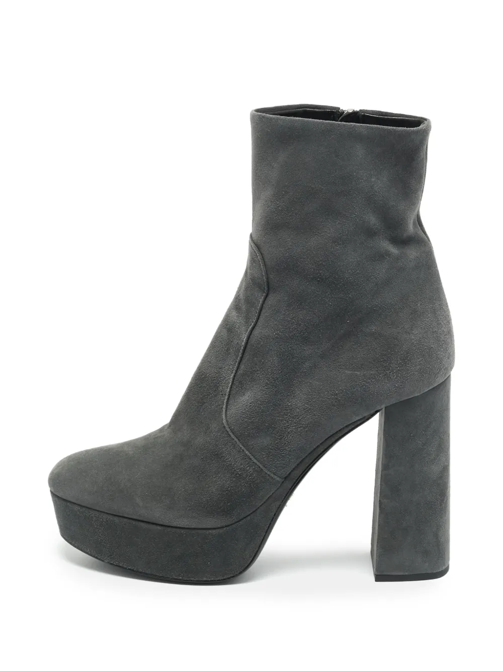 Prada Pre-Owned platform ankle boots - Grigio