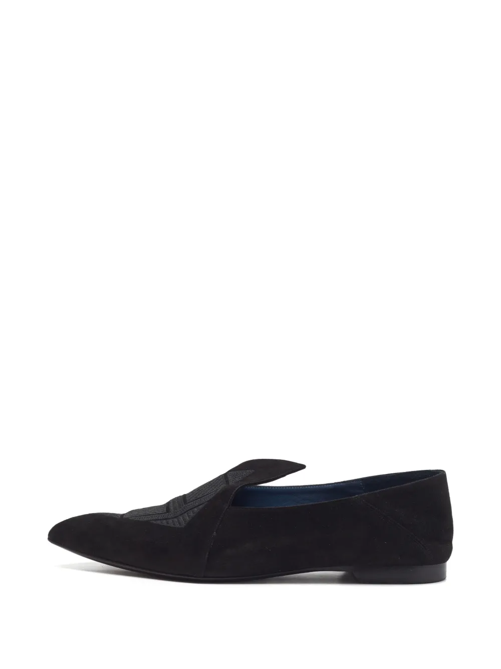 Hermès Pre-Owned embroidered slippers - Nero