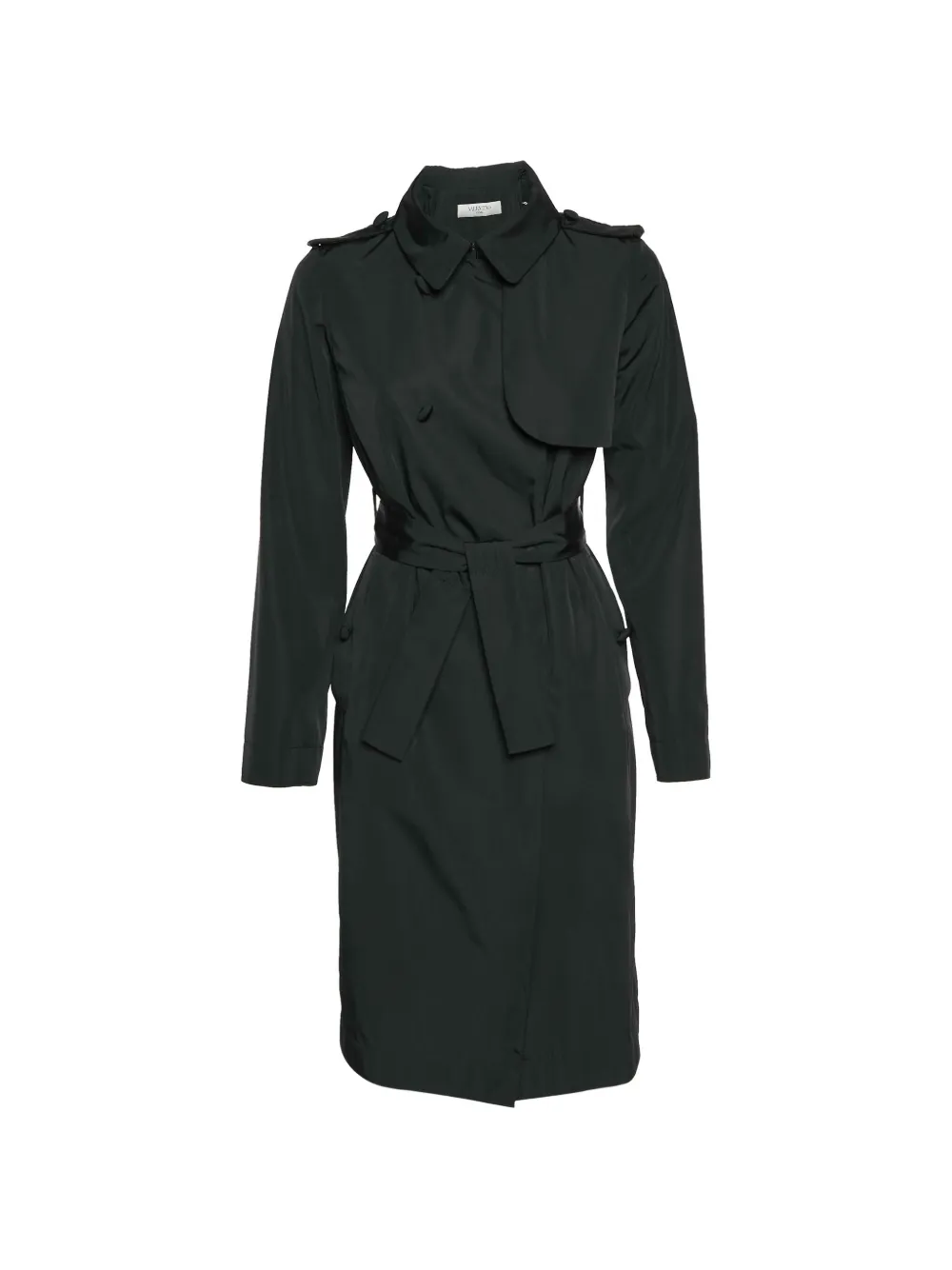 Valentino Garavani Pre-Owned double-breasted trench coat - Nero