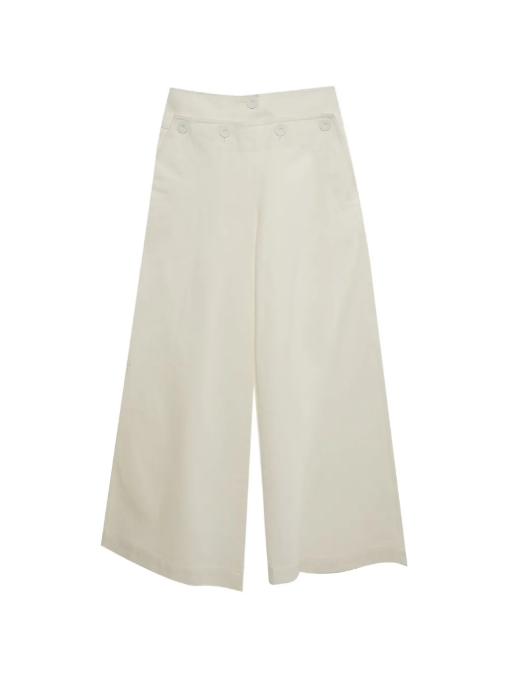 Max Mara buttoned flared jeans - White
