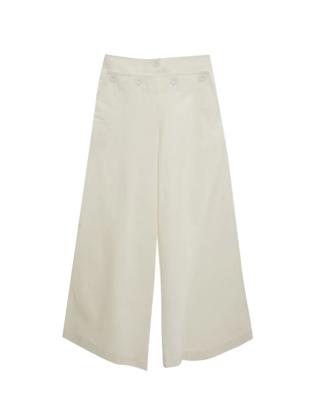 Max Mara buttoned flared jeans - Bianco