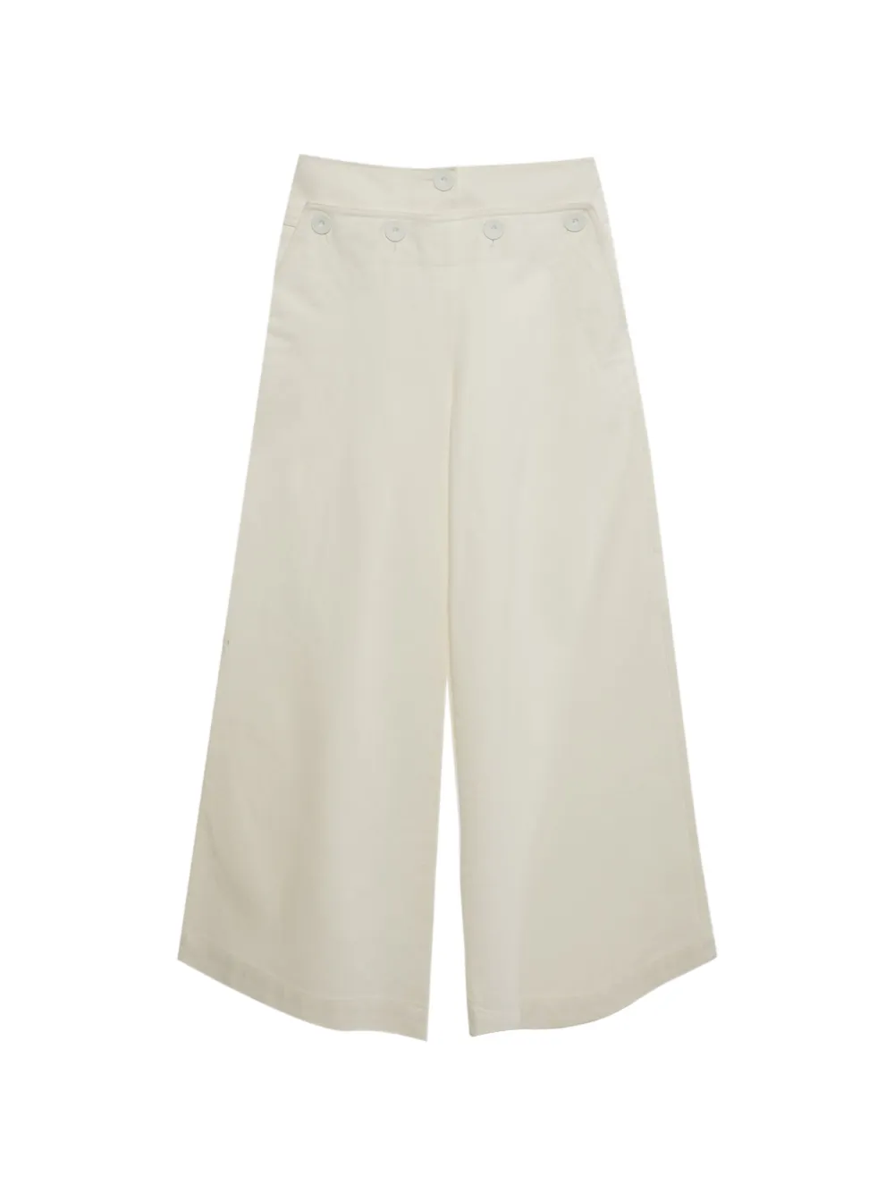 Max Mara buttoned flared jeans - White