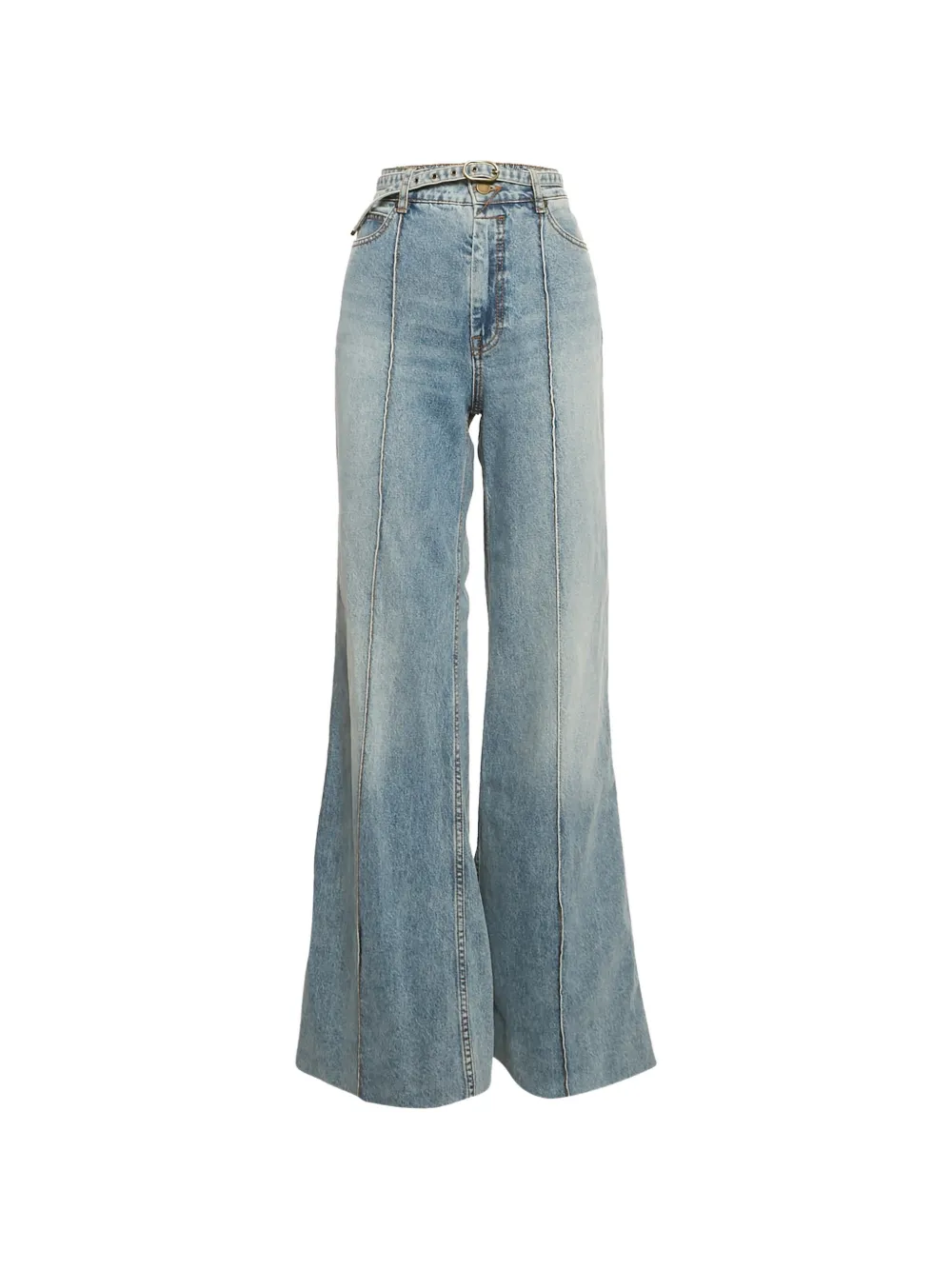Pre-owned Zimmermann Wide-leg Jeans In Blue