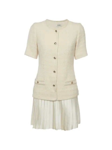 SANDRO pleated mini dress