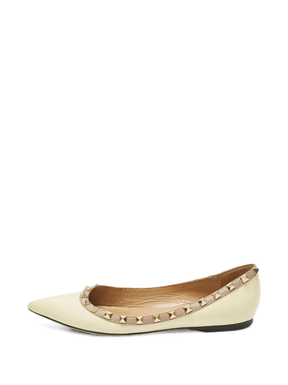 Valentino Garavani Pre-Owned Rockstud ballet flats - Toni neutri