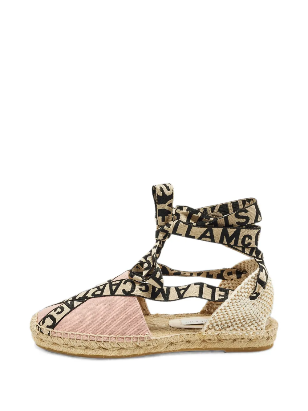 Stella McCartney Pre-Owned Gaia logo-strap espadrilles - Rosa