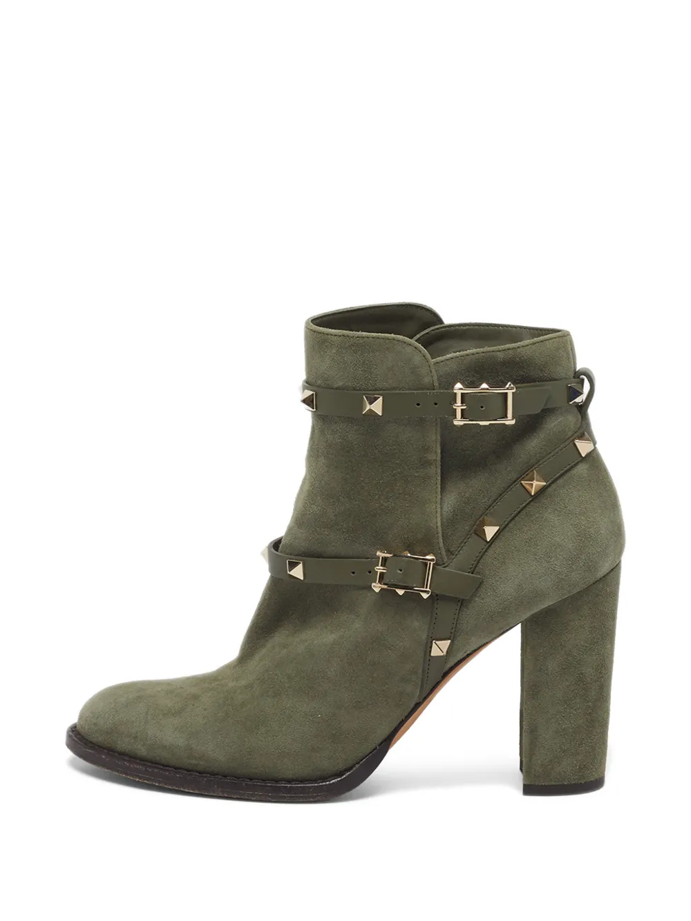 Valentino Garavani Pre-Owned Rockstud ankle boots - Verde