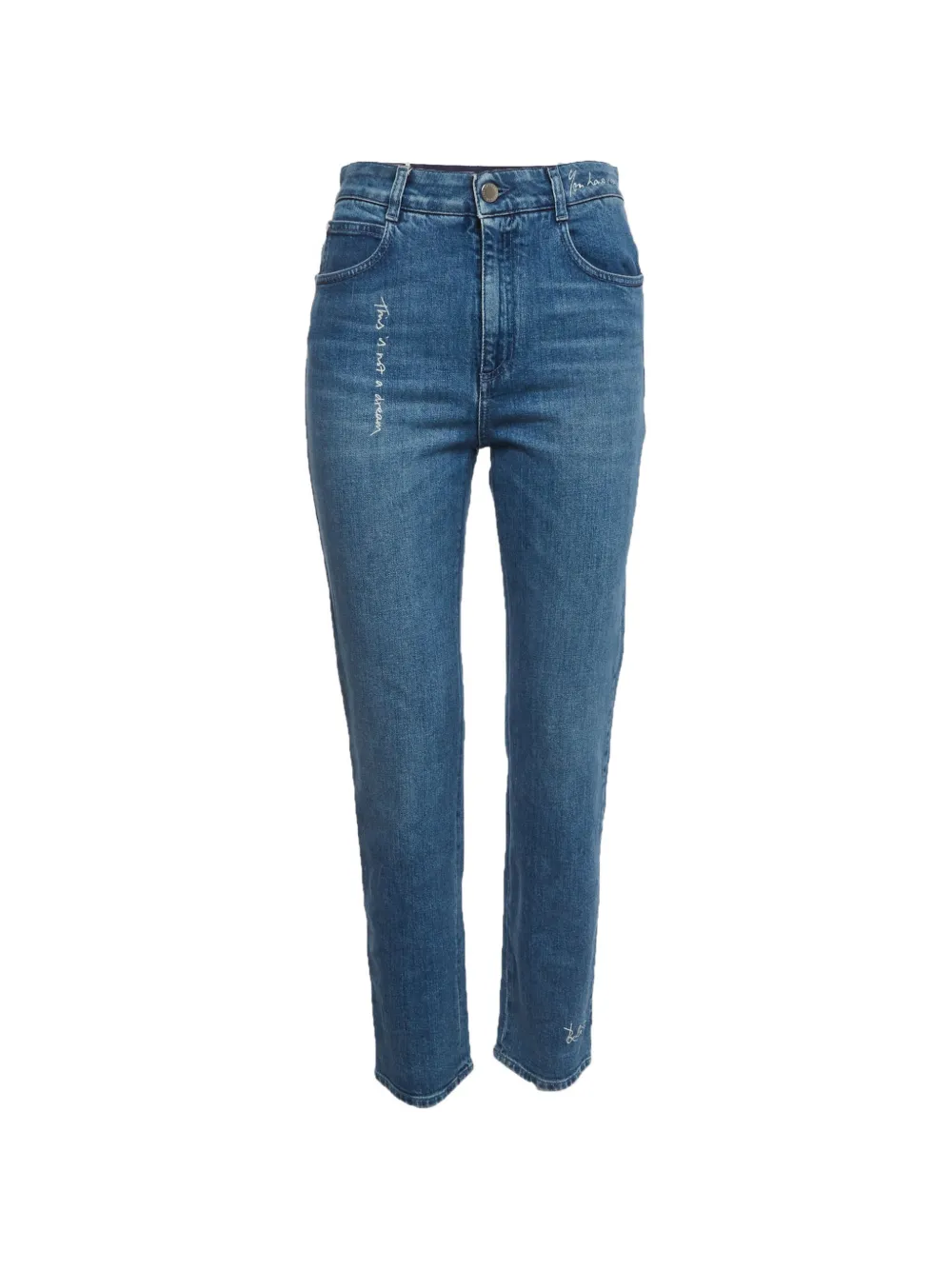 Stella McCartney Pre-Owned high-rise five-pocket jeans - Blu