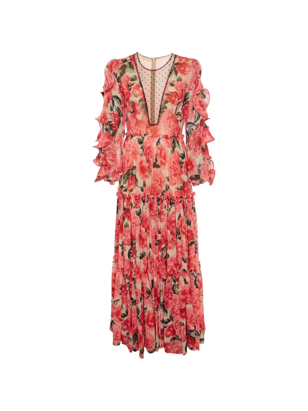 Costarellos floral-print maxi dress - Red