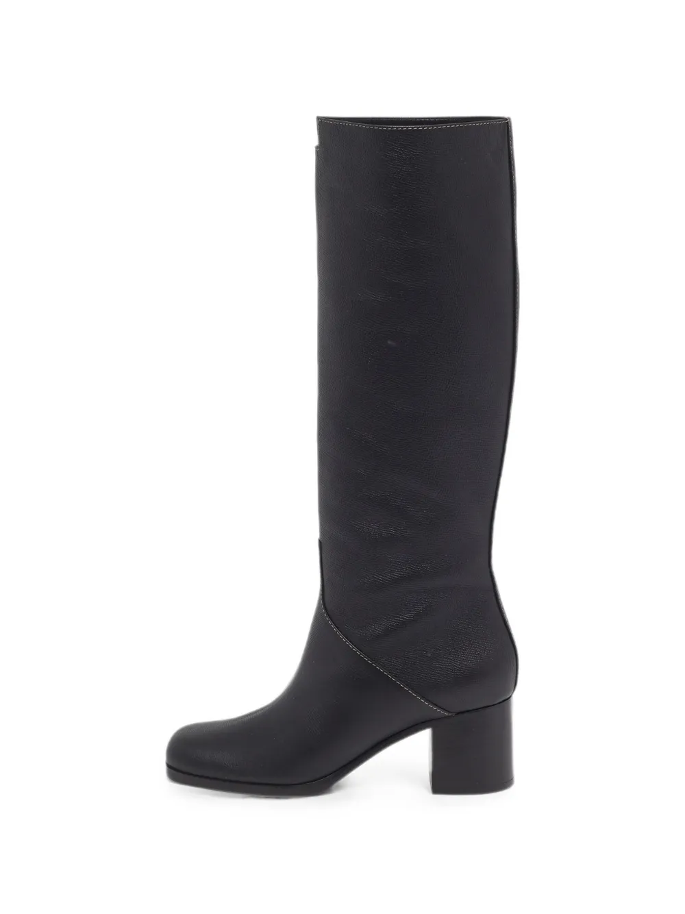 Pre-owned Hermes Furre 60 Boots In Black