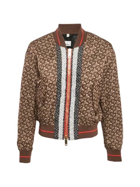 Burberry Pre-Owned chaqueta bómber con monograma