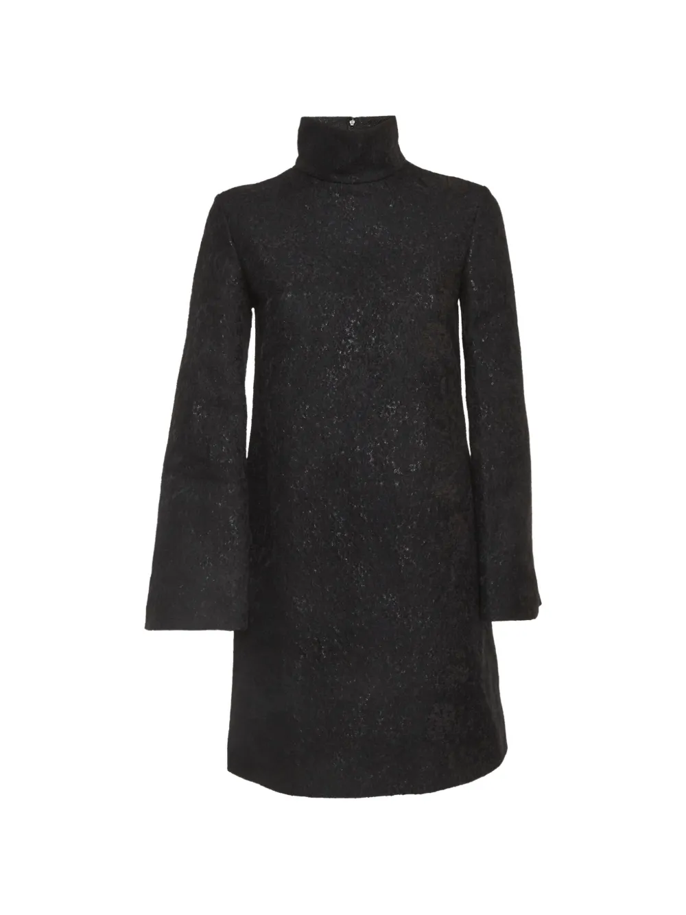 Saint Laurent Pre-Owned mock-neck tweed dress - Black
