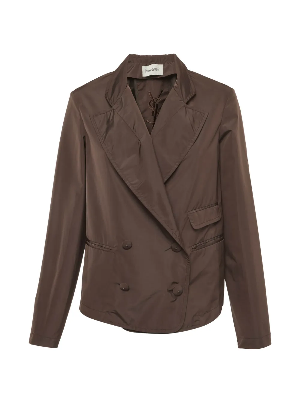 Saint Laurent Pre-Owned double-breasted jacket - Marrone