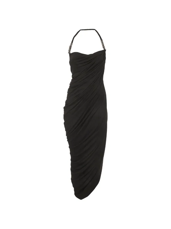 chats by c dam black dress Chats By C.dam Long-sleeved Maxi Dress