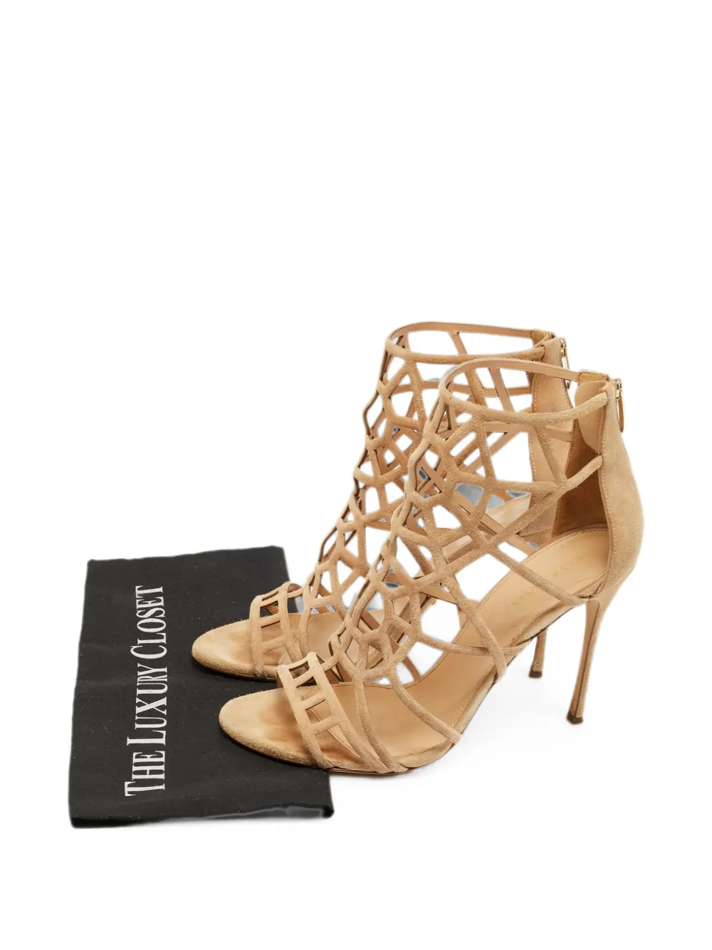 Sergio Rossi Puzzle cut-out ankle boots - Nude