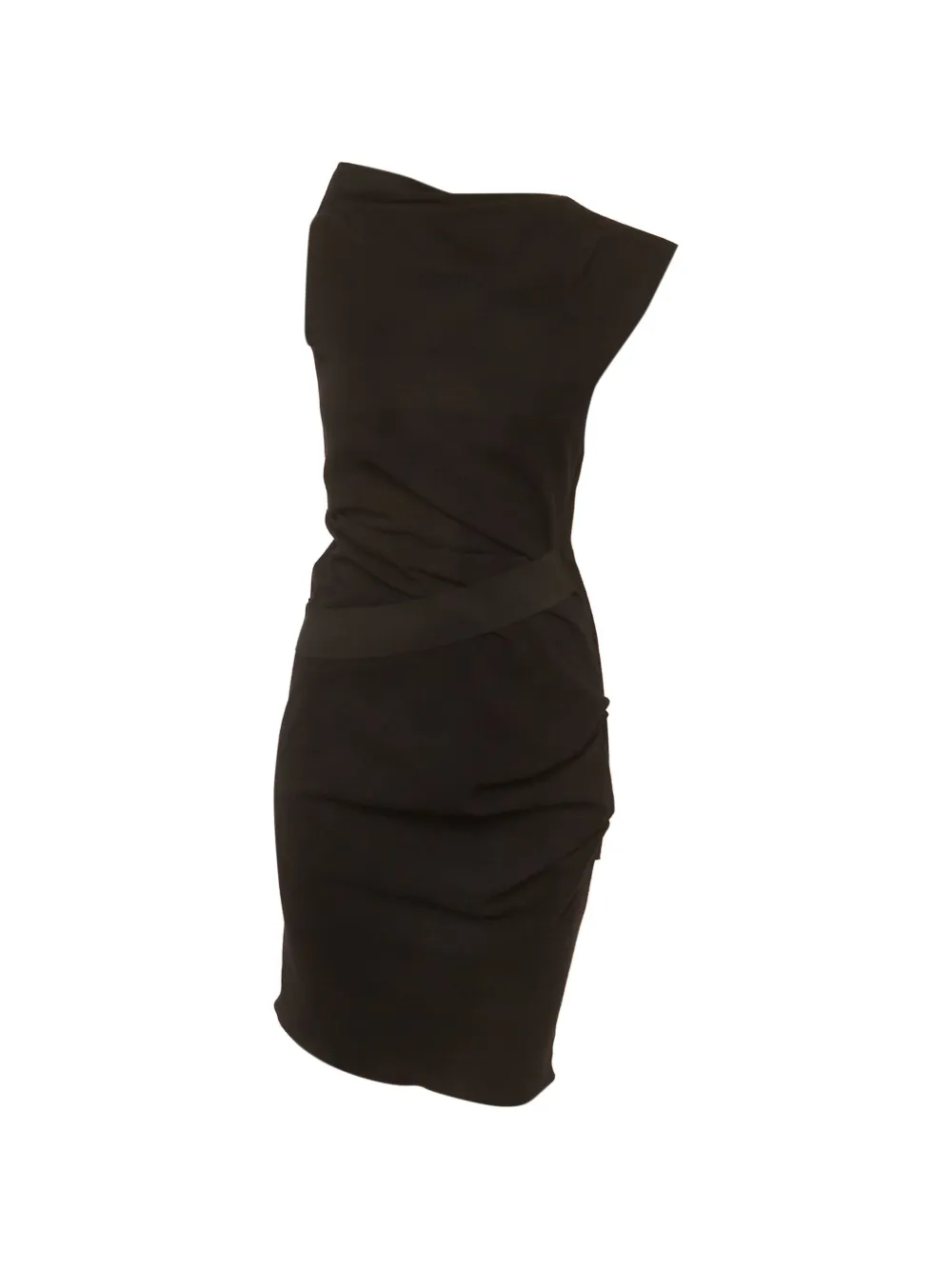 Lanvin Pre-Owned draped mini dress - Black