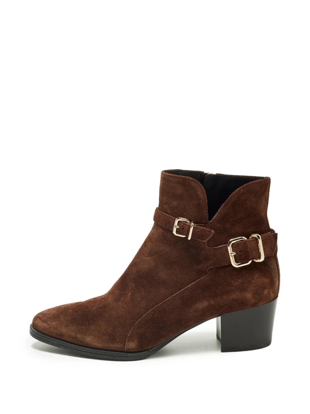 Tod's Vintage buckled ankle boots - Braun