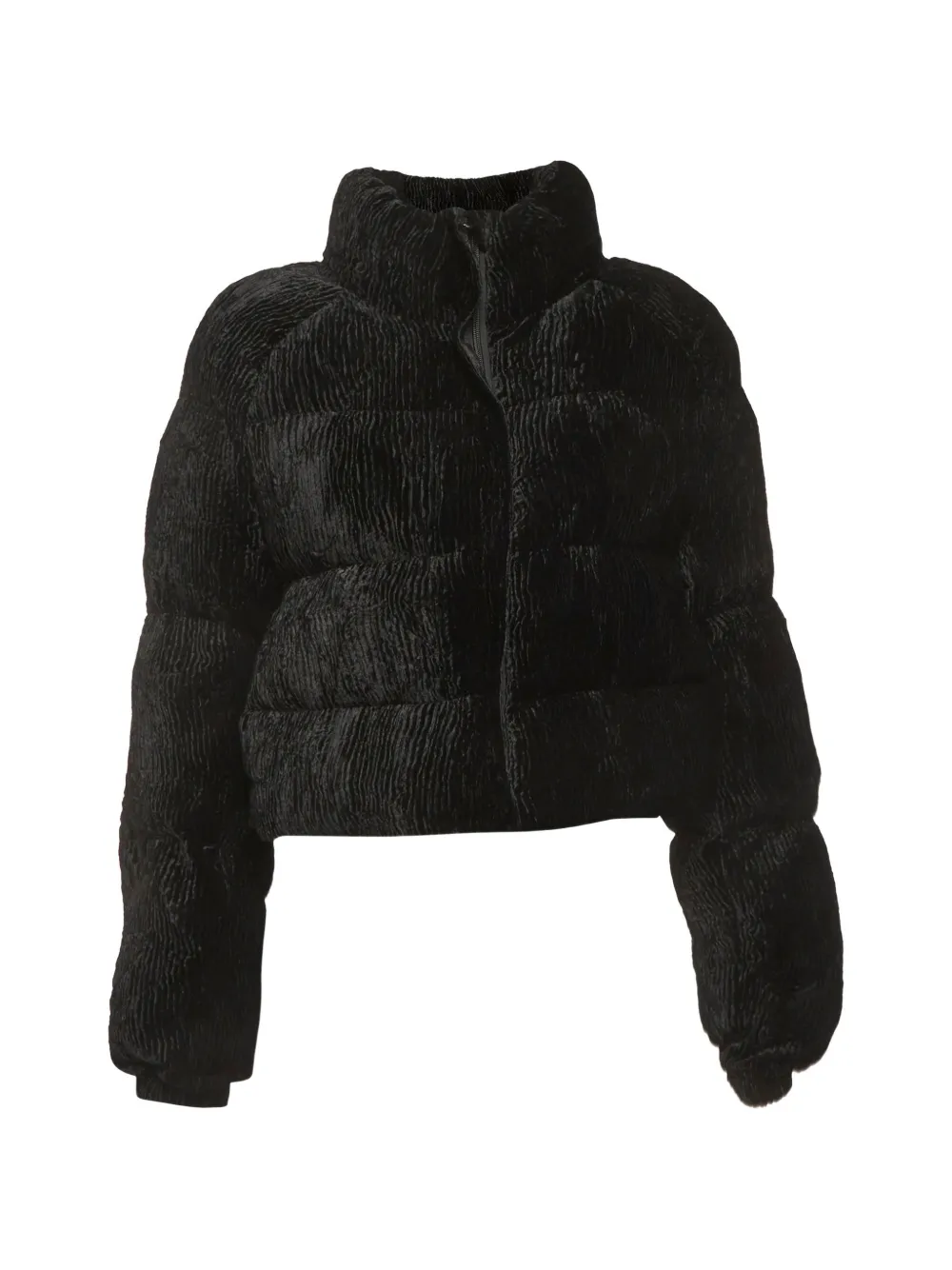 Cult Gaia corduroy puffer jacket - Black