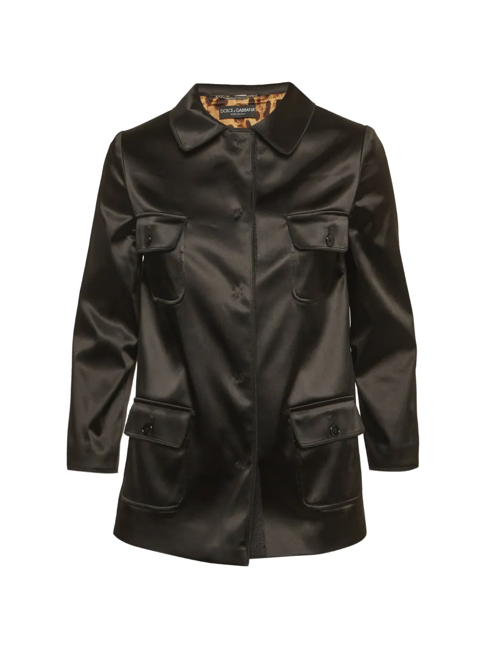 Dolce & Gabbana Pre-Owned satin pocket-detail jacket - Nero