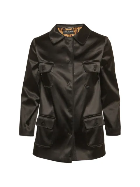 Dolce & Gabbana Pre-Owned satin pocket-detail jacket