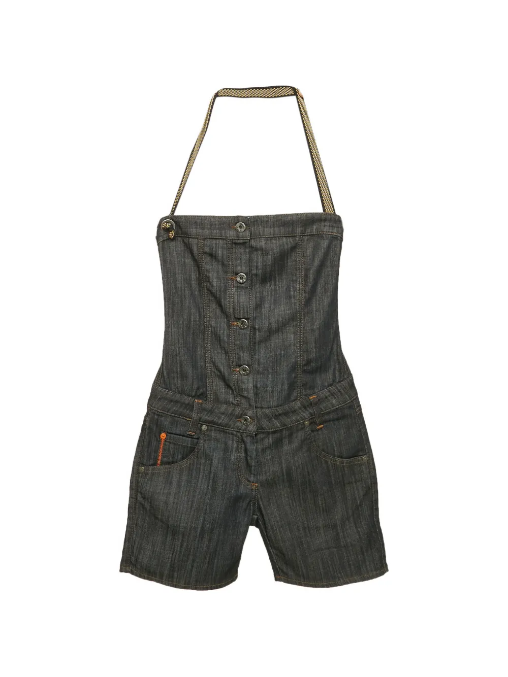 BOSS GREEN HUGO BOSS denim playsuit - Blu