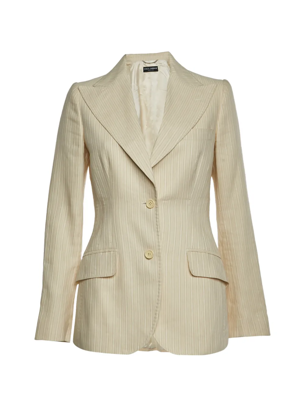 Dolce & Gabbana Pre-Owned striped single-breasted blazer - Toni neutri